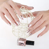 6ml Mirror Effect Metallic Nail Polish Purple Rose Gold Silver 18 Colors Chrome Nail Art Varnish for Women Nails Manicure Lacque
