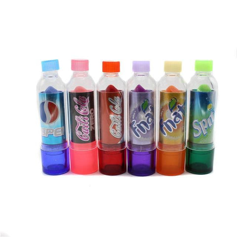 6pcs/lot Fashion Change Color Cola Lipstick sweet cute Moisturizer Faint scent Lip Balm Lipstick Brand Makeup Lip Smacker