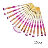 7/10/15pcs/kits Professional Nylon Makeup Brushes Set Cosmetics Foundation Brush Tools For Face Powder Eye Shadow Eyeliner Lip