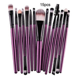 7/10/15pcs/kits Professional Nylon Makeup Brushes Set Cosmetics Foundation Brush Tools For Face Powder Eye Shadow Eyeliner Lip