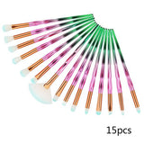 7/10/15pcs/kits Professional Nylon Makeup Brushes Set Cosmetics Foundation Brush Tools For Face Powder Eye Shadow Eyeliner Lip