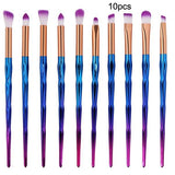 7/10/15pcs/kits Professional Nylon Makeup Brushes Set Cosmetics Foundation Brush Tools For Face Powder Eye Shadow Eyeliner Lip