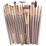 7/10/15pcs/kits Professional Nylon Makeup Brushes Set Cosmetics Foundation Brush Tools For Face Powder Eye Shadow Eyeliner Lip