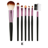 7 Pcs Blending Brush Tool Wood Makeup Brush EyeShadow Brush Cosmetics pinceis de maquiagem