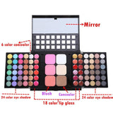 78 Colors Eyeshadow Makeup Set Box Cosmetics Palette Makeup Kits For Women Concealer Blush Powder Kit Maquiagem Make Up Palette