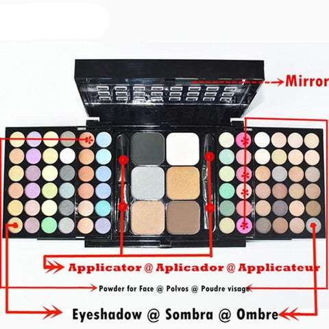 78 Colors Eyeshadow Makeup Set Box Cosmetics Palette Makeup Kits For Women Concealer Blush Powder Kit Maquiagem Make Up Palette