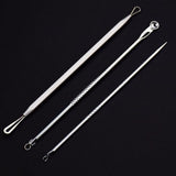 7styles Blackhead Pimple Acne Remover Tool Needles Comedone Blemish Extractor Spoon for Face Cleaning Skin Care Acne Tweezers