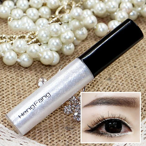 8 Colors Glitter Eyeliner Makeup Natural Waterproof Pigments Shimmer White Gold Silver Make Up Liquid Shining eye liner