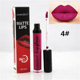 8 Colors Sexy Fashion Liquid Lipstick 24 Hours Long Lasting Makeup Matte Lip Gloss Red Purple Velvet Pigment Lip Gloss Beauty