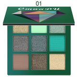 9 Colors Eye Shadow Makeup Palettes Waterproof Earth Warm Shimmer Matte Powder For Party Wedding Makeup With Brush