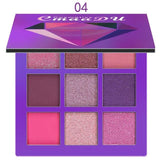 9 Colors Eye Shadow Makeup Palettes Waterproof Earth Warm Shimmer Matte Powder For Party Wedding Makeup With Brush