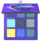 9 Colors Eye Shadow Makeup Palettes Waterproof Earth Warm Shimmer Matte Powder For Party Wedding Makeup With Brush
