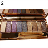 9 Colors Eyeshadow Palette Women Diamond Bright Shining Colorful Makeup Eye Shadow Flash Glitter Make Up Set With Brush