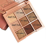 9 Colors Glitter Eyeshadow Pallete Makeup Diamond Metallic Pigmented Eye Shadow Make Up Cosmetics
