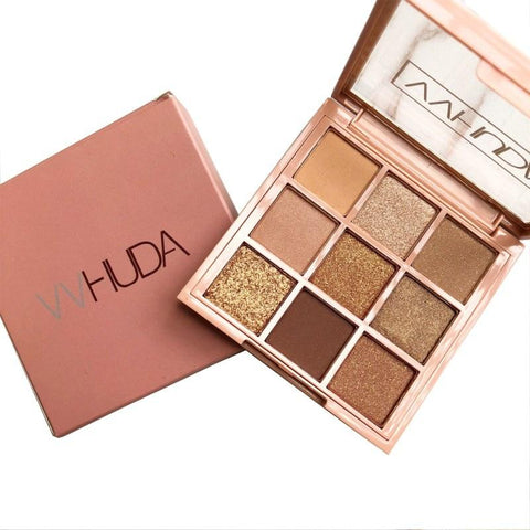 9 Colors Glitter Eyeshadow Pallete Makeup Diamond Metallic Pigmented Eye Shadow Make Up Cosmetics
