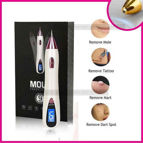 9 Level LCD Plasma Pen LED lighting Laser tattoo/Mole Removal Machine Face Care skin Tag Removal Freckle Wart Dark Spot remover