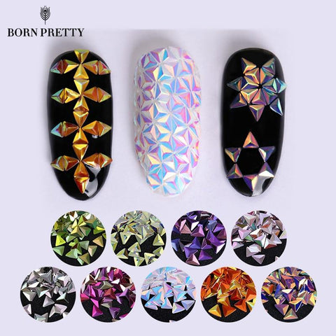 AB Color Nail Sequins Chameleon Star Iridescent Flakies Tips Manicure 3D Nail Art Decoration
