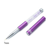 AKiHi 5-20mm Nail Art Line Painting Brushes Crystal Acrylic Thin Liner Drawing Pen Manicure Tools UV Gel