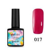AMEIZII Pure Color UV Nail Gel Polish Nail Art Design Manicure Soak Off Vernis Top Base Coat Gel Nail Polish Lacquer 27Colors