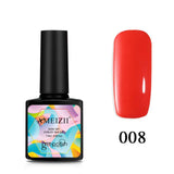 AMEIZII Pure Color UV Nail Gel Polish Nail Art Design Manicure Soak Off Vernis Top Base Coat Gel Nail Polish Lacquer 27Colors