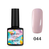 AMEIZII Pure Color UV Nail Gel Polish Nail Art Design Manicure Soak Off Vernis Top Base Coat Gel Nail Polish Lacquer 27Colors