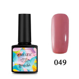 AMEIZII Pure Color UV Nail Gel Polish Nail Art Design Manicure Soak Off Vernis Top Base Coat Gel Nail Polish Lacquer 27Colors