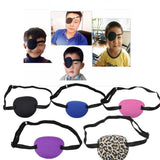 Adult Child Single Eye Cover Silk Eyeshade Sleeping Eye Mask One-eyed Cover Portable Soft Eye Patch Amblyopia Traning Goggles