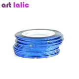 Artlalic 10 Rolls Line Nail Striping Tapes Sticker 1mm Adhesive Multi Color DIY Manicure Nail Art Styling Tools Tips Decals