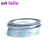 Artlalic 10 Rolls Line Nail Striping Tapes Sticker 1mm Adhesive Multi Color DIY Manicure Nail Art Styling Tools Tips Decals