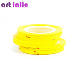 Artlalic 10 Rolls Line Nail Striping Tapes Sticker 1mm Adhesive Multi Color DIY Manicure Nail Art Styling Tools Tips Decals
