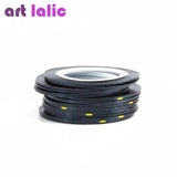 Artlalic 10 Rolls Line Nail Striping Tapes Sticker 1mm Adhesive Multi Color DIY Manicure Nail Art Styling Tools Tips Decals