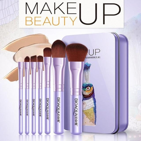 BIOAQUA 7PCS/SET Pro Women Facial Makeup Brushes Set Face Cosmetic Beauty Eye Shadow Foundation Blush Brush Make Up Brush Tool