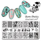 BORN PRETTY 1 Pc 12*6cm Nail Stamping Plate Celebration Valentine's Day Manicure Stencils Nail Art Image Template Tool BPX-L014