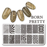 BORN PRETTY 12*6cm Rectangle Nail Stamping Plates Template Beautiful Design Manicure Nail Art Stamp Image Plate Set BP L046-L055