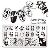 BORN PRETTY 1PC Christmas Nail Stamping Template Flower Animal Geometry Love Valentine's Day Rectangle Nail Art Stamping Plate