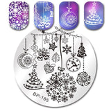 BORN PRETTY 1PC Christmas Nail Stamping Template Flower Animal Geometry Love Valentine's Day Rectangle Nail Art Stamping Plate