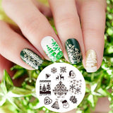 BORN PRETTY 1PC Christmas Nail Stamping Template Flower Animal Geometry Love Valentine's Day Rectangle Nail Art Stamping Plate