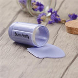 BORN PRETTY 2pcs Clear Jelly Stamper with Cap Nail Art Clear Silicone Marshmallow Nail Stamper Scraper Set for Stamping Plate