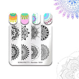 BORN PRETTY 35 Choice Floral Butterfly Pattern Nail Art Stamping Plate Mandala Series DIY Manicure Template Stencil Stamping