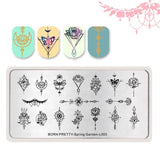 BORN PRETTY 35 Choice Floral Butterfly Pattern Nail Art Stamping Plate Mandala Series DIY Manicure Template Stencil Stamping