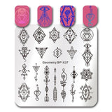 BORN PRETTY 35 Choice Floral Butterfly Pattern Nail Art Stamping Plate Mandala Series DIY Manicure Template Stencil Stamping