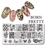 BORN PRETTY 35 Choice Floral Butterfly Pattern Nail Art Stamping Plate Mandala Series DIY Manicure Template Stencil Stamping