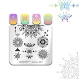 BORN PRETTY 35 Choice Floral Butterfly Pattern Nail Art Stamping Plate Mandala Series DIY Manicure Template Stencil Stamping