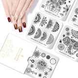 BORN PRETTY 35 Choice Floral Butterfly Pattern Nail Art Stamping Plate Mandala Series DIY Manicure Template Stencil Stamping