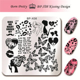 BORN PRETTY 6*6cm Square Nail Stamping Plates Lace Flower Animal Pattern Nail Art Stamp Stamping Template Image Plate