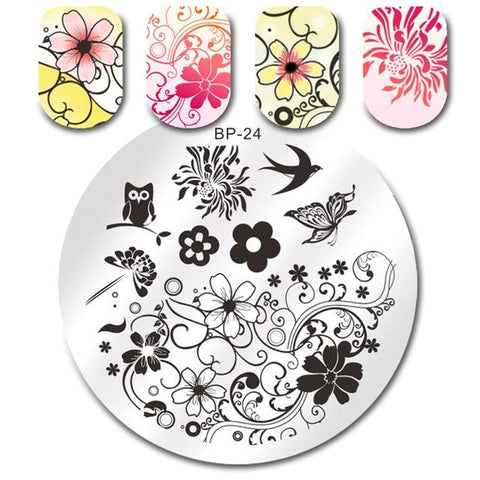 BORN PRETTY 6*6cm Square Nail Stamping Plates Lace Flower Animal Pattern Nail Art Stamp Stamping Template Image Plate