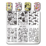 BORN PRETTY 6*6cm Square Nail Stamping Plates Lace Flower Animal Pattern Nail Art Stamp Stamping Template Image Plate