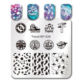 BORN PRETTY 6*6cm Square Nail Stamping Plates Lace Flower Animal Pattern Nail Art Stamp Stamping Template Image Plate