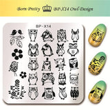 BORN PRETTY 6*6cm Square Nail Stamping Plates Lace Flower Animal Pattern Nail Art Stamp Stamping Template Image Plate