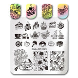 BORN PRETTY 6*6cm Square Nail Stamping Plates Lace Flower Animal Pattern Nail Art Stamp Stamping Template Image Plate